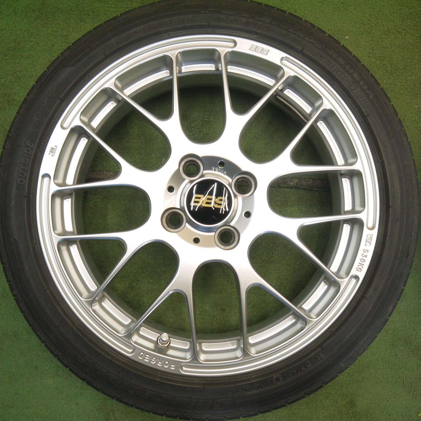 キレイ！23年◎BBS RP002 165/50R16 ブリヂストン ポテンザ RE050A 16インチ 軽サイズ PCD100/4H◎6062305Hノ