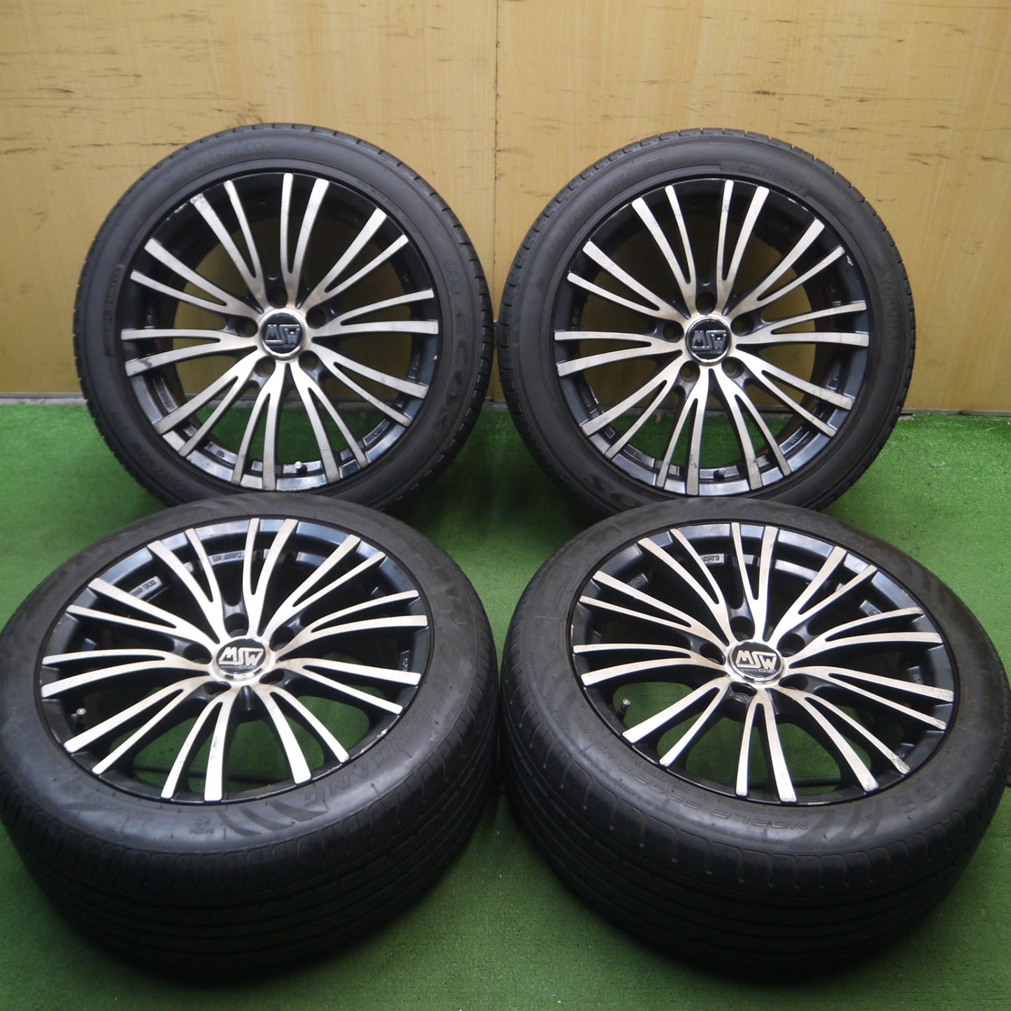 *送料無料* バリ溝！9.5分★ベンツ 等 MSW O・Z 235/45R17 ヨコハマ DNA エコス ES300 ナンカン NOBLE SPORT NS-20 PCD112/5H★4050101Hノ