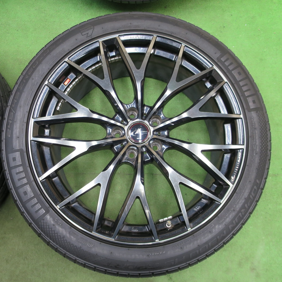 4本価格！24年★LEONIS MX 245/45R20 MOMO TOPRUN M300 AS SPORT レオニス 20インチ PCD114.3/5H★6021406ナノ