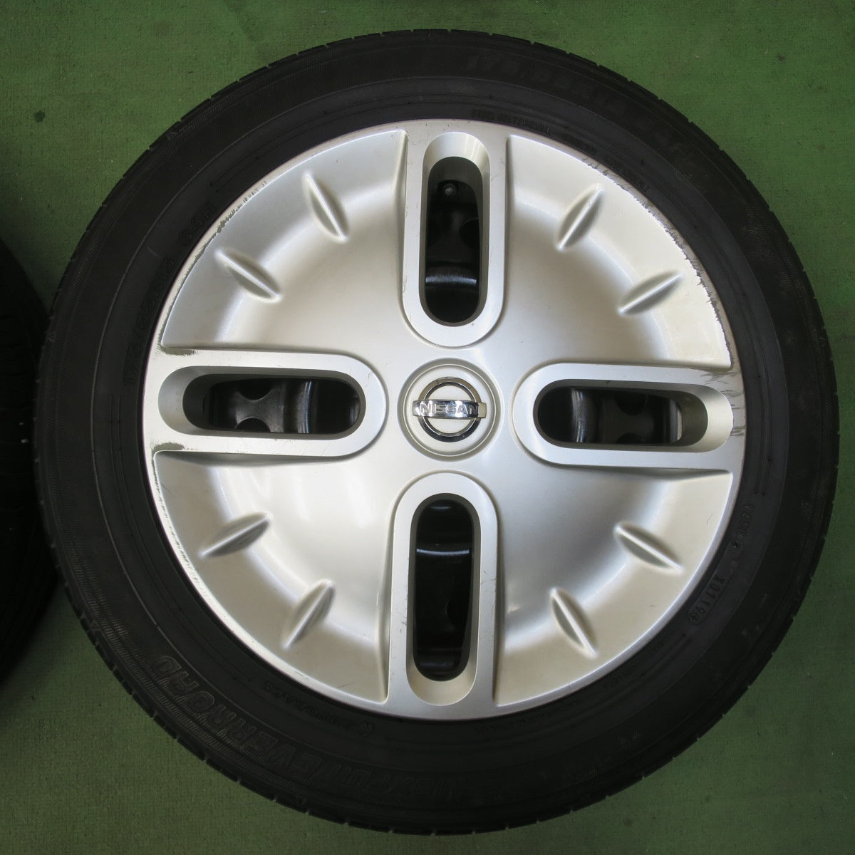 4本価格★日産 キューブ 純正 スチール 175/65R15 オートバックス Maxrun EVERROAD 15インチ PCD100/4H★6042604IMノ