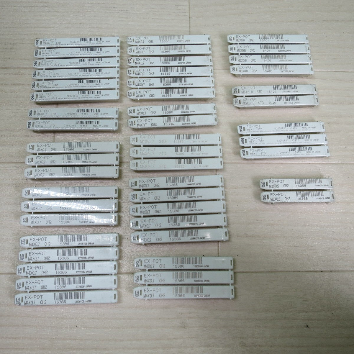 [送料無料] 未使用! 49点まとめ売り☆OSG EX-POT ポイント タップ M4×0.7 38本 / M5×0.8 6本 / M6×1 3本 / M3×0.5 2本☆