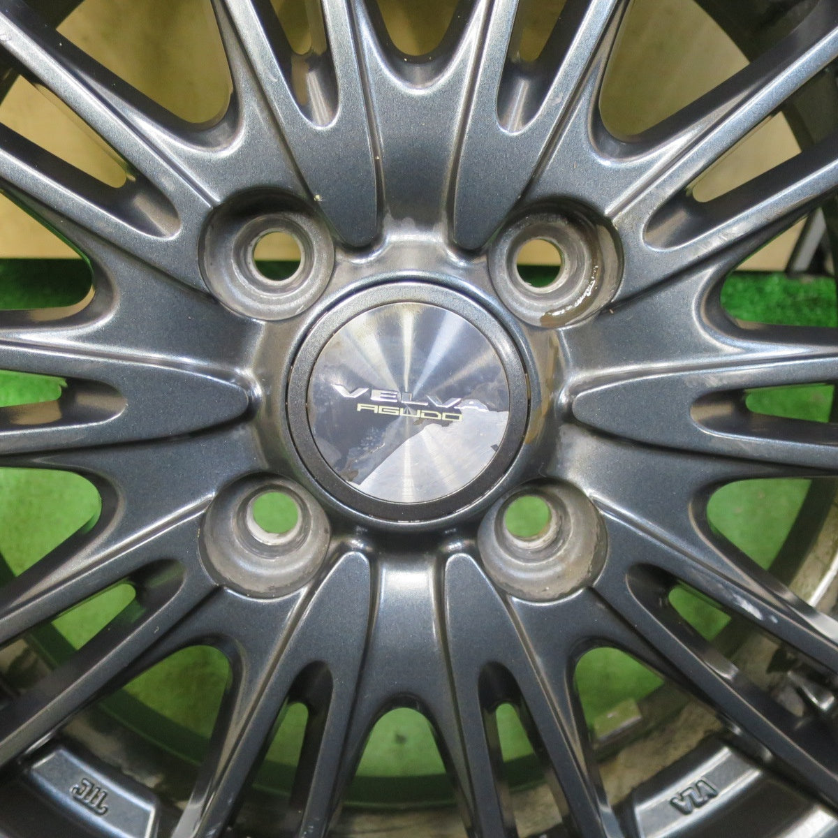 超バリ溝！22年！キレイ！9.5分以上★スタッドレス 155/65R14 オートバックス ノーストレック N5 VELVA AGUDO ヴェルヴァ アグード 14インチ PCD100/4H★5111905TTス
