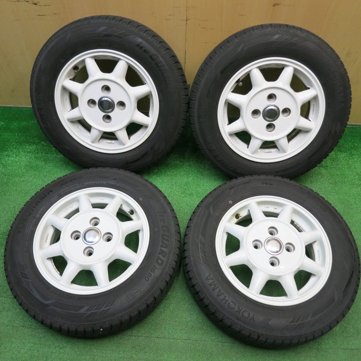 4本価格★スタッドレス 145/80R13 ヨコハマ アイスガード iG60 ENKEI S.A.M TOUGH エンケイ サム タフ 13インチ PCD100/4H★5111302HAス