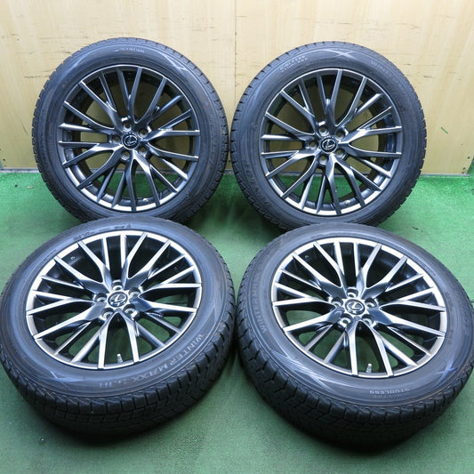 センサー付 バリ溝 綺麗★レクサス RX450h Fスポーツ 純正 235/55R20 スタッドレス ダンロップ SJ8 PCD114.3/5H★4021604KKス