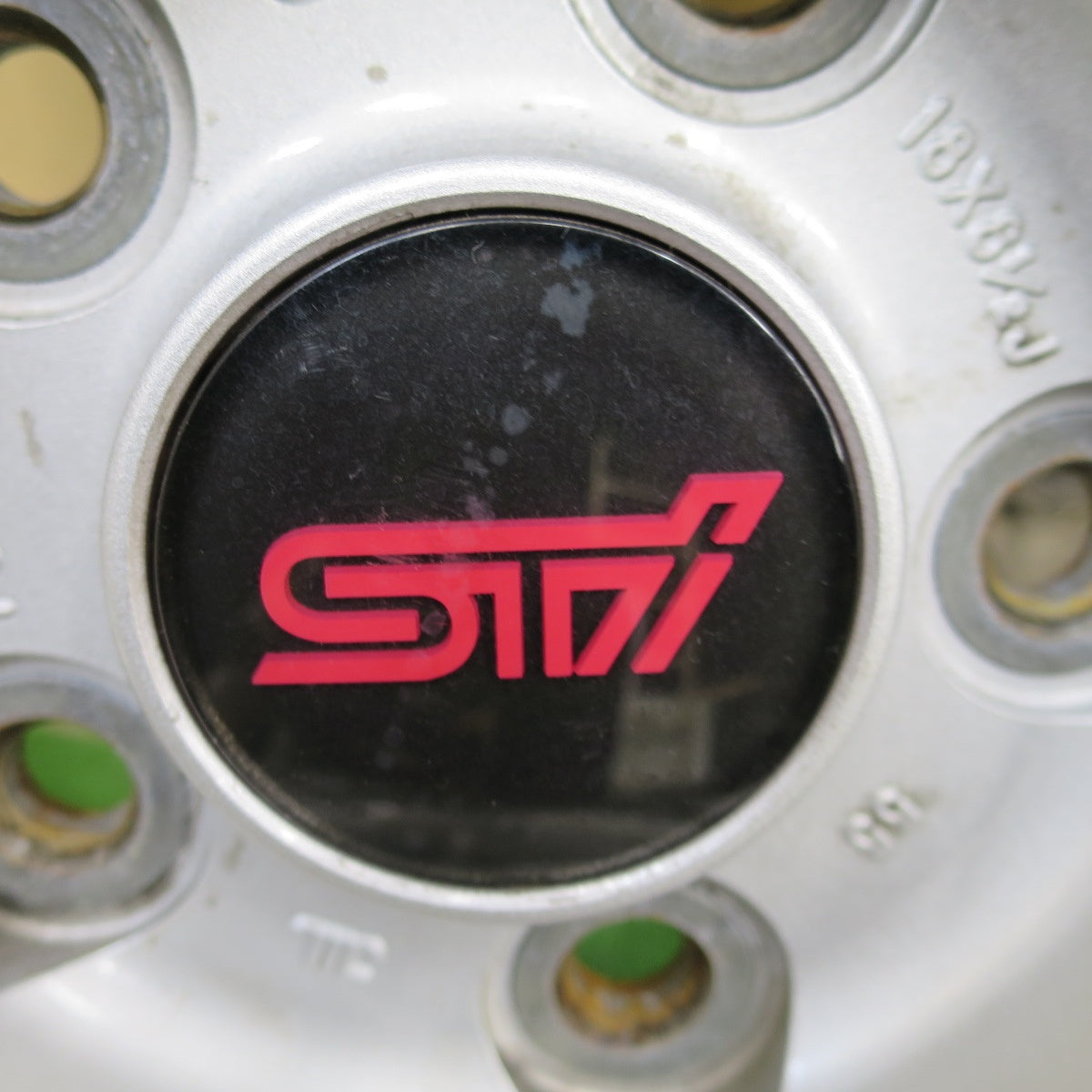 4本価格★スバル GRB インプレッサ WRX STi 純正 OP BBS RV739 ホイール 18インチ 18×8.5J PCD114.3/5H★6021405ナホ