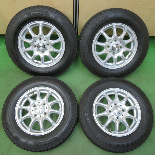 バリ溝！24年！キレイ！ほぼ10分★スタッドレス 145/80R13 ブリヂストン ブリザック VRX2 Claire クレール 13インチ PCD100/4H★5053104イス
