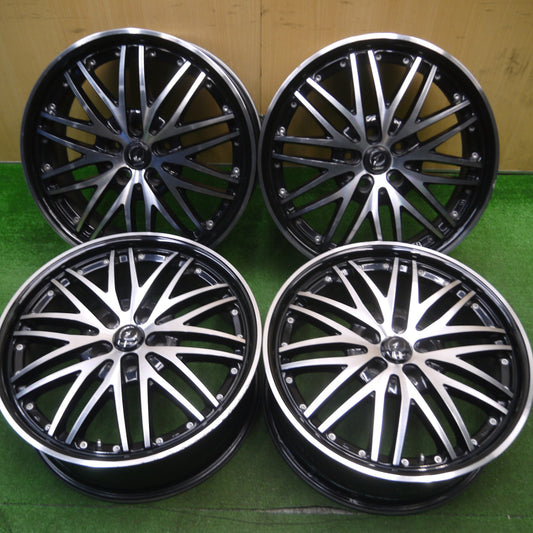 [送料無料] 4本価格★WREST WM-3 18インチ ホイール ヴァレスト 18×7J PCD114.3/5H★5012002Hホ
