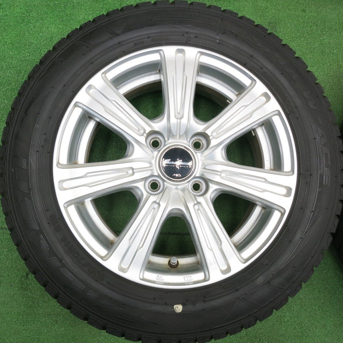 バリ溝！8.5分★スタッドレス 165/70R14 ファルケン エスピア W-ACE Eurospeed MiD ユーロスピード 14インチ PCD100/4H★5011202HAス