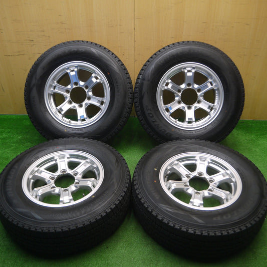 [送料無料] バリ溝！22年！キレイ！9.5分以上★ハイエース 等 KEELER 195/80R15 スタッドレス ダンロップ ウインターマックス SV01 キーラー 15インチ PCD139.7/6H★4111808Hス