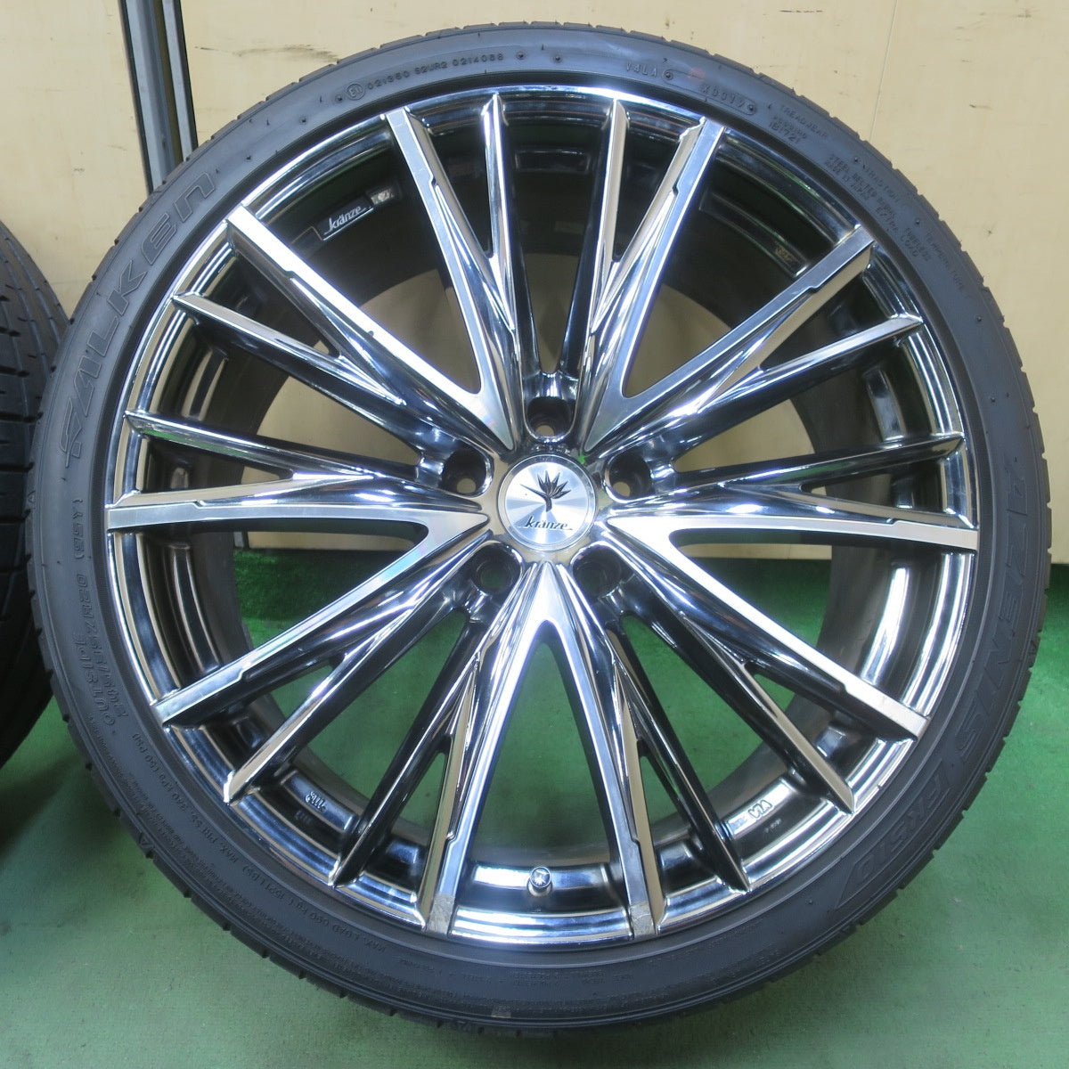 4本価格◎Kranze Elaborar 331EVO 245/35R20 ファルケン AZENIS FK510 クレンツェ エルアボラ 331エボ 20インチ PCD114.3/5H◎6082901イノ