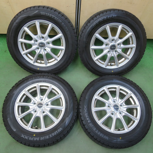 バリ溝！22年！9分★スタッドレス 195/65R15 ダンロップ ウインターマックス WM02 ECO FORME エコフォルム 15インチ PCD114.3/5H★6051804イス