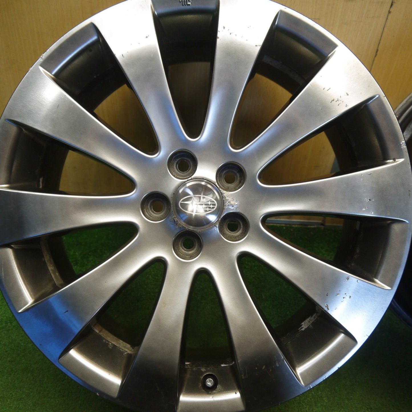 4本価格★スバル BP5 BL5 レガシィ 純正 ホイール 18インチ 18×7JJ PCD100/5H★3051206Hホ