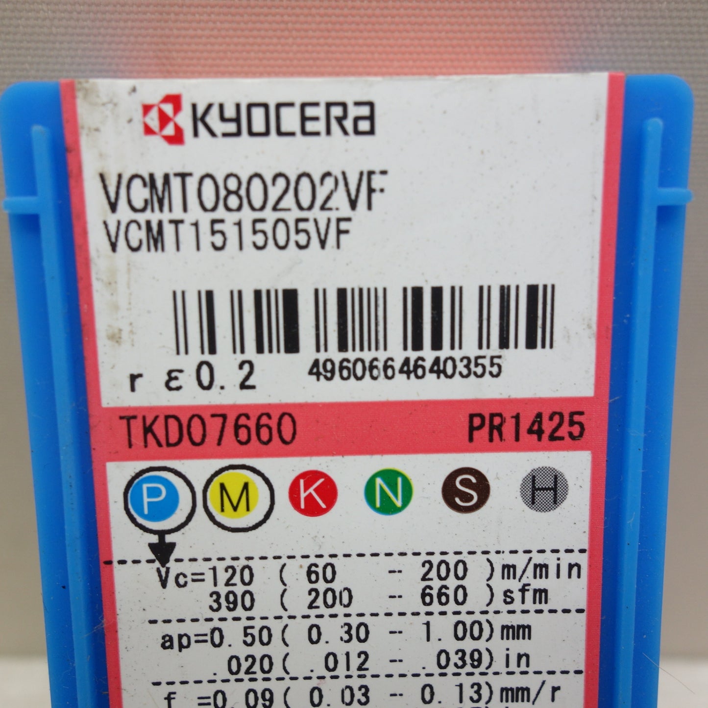 [送料無料] 未使用！2点☆KYOCERA 京セラ チップ VCMT080202VF VCMT151505VF TKD07660 PR1425☆