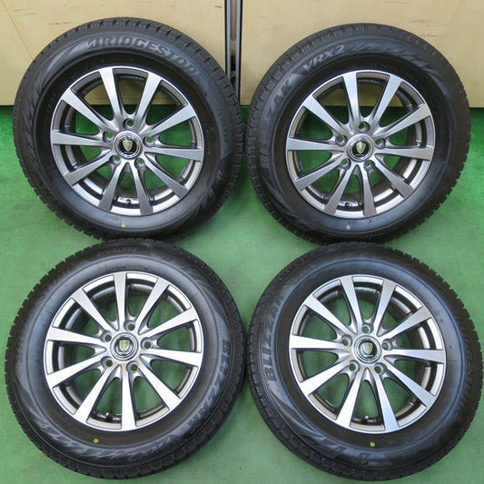 バリ溝！22年！キレイ！9分★スタッドレス 195/65R15 ブリヂストン ブリザック VRX2 MANARAY SPORT マナレイスポーツ 15インチ PCD114.3/5H★5012811イス