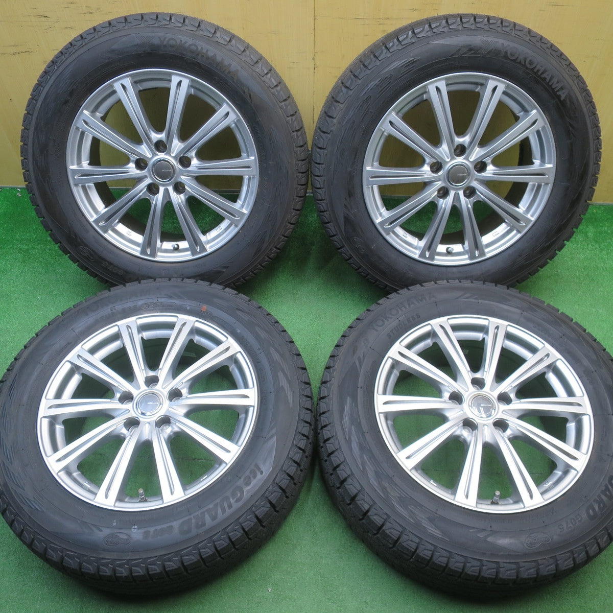 ほぼ未使用！キレイ★スタッドレス 225/65R17 ヨコハマ アイスガード G075 MiLLOUS PS ミルアス 17インチ PCD114.3/5H★6022509NJス
