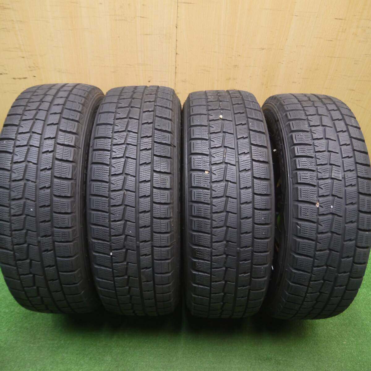 バリ溝！8.5分★プリウス等 195/65R15 スタッドレス ダンロップ ウインターマックス WM01 NIRVANA NV PCD100/5H★4121106Hス