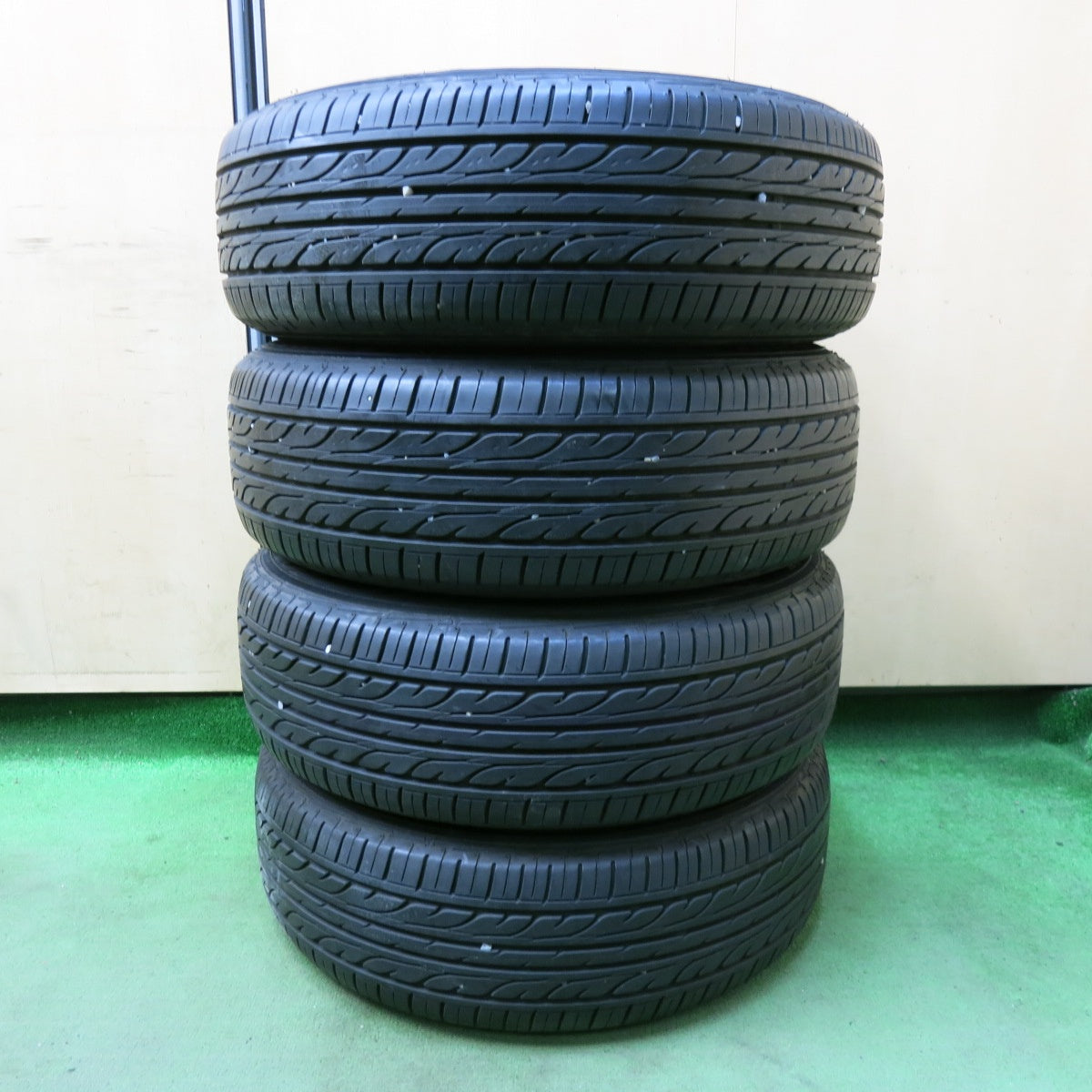 バリ溝！9.5分★トヨタ 140系 カローラ フィールダー 純正 スチール 195/65R15 ダンロップ エナセーブ EC202 15インチ PCD100/4H★5043014SYノ