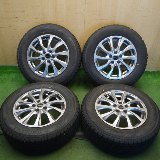 ほぼ未使用！23年◎プリウス 等 195/65R15 スタッドレス ヨコハマ アイスガード iG60 BALMINUM TR10 バルミナ 15インチ PCD100/5H◎6082504Hス