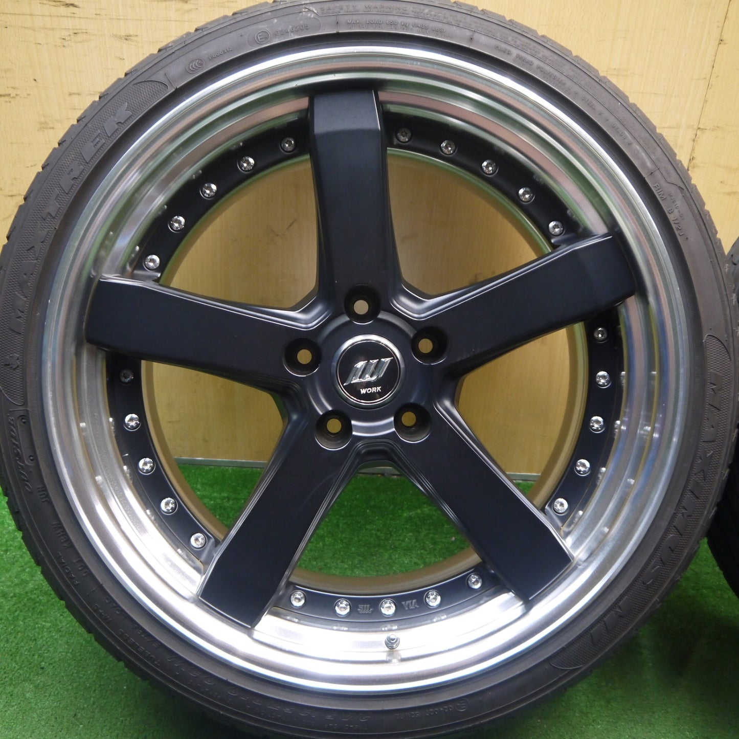 バリ溝！23年！キレイ！9分★WORK ZEAST ST2 ZE2 225/40R19 245/35R19 ケンダ KR32 Kuavela SL マックストレック MAXIMUS M1 ワーク ジースト PCD114.3/5H★5071401Hノ