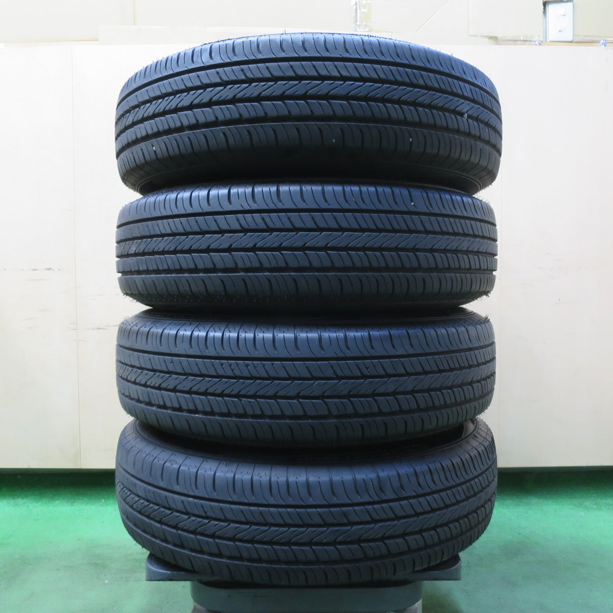 バリ溝！24年！9.5分★三菱 パジェロミニ 純正 175/80R15 ダンロップ グラントレック PT5 15インチ PCD114.3/5H★5070702イノ