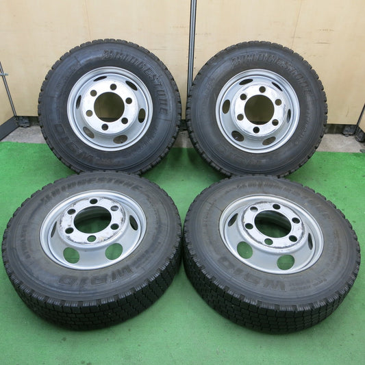 [送料無料] 4本価格★トラック タイヤ 225/80R17.5 123/122L スタッドレス ブリヂストン W910 TOPY スチール 135-9CS 17.5インチ PCD222.25/6H★5021901ナス