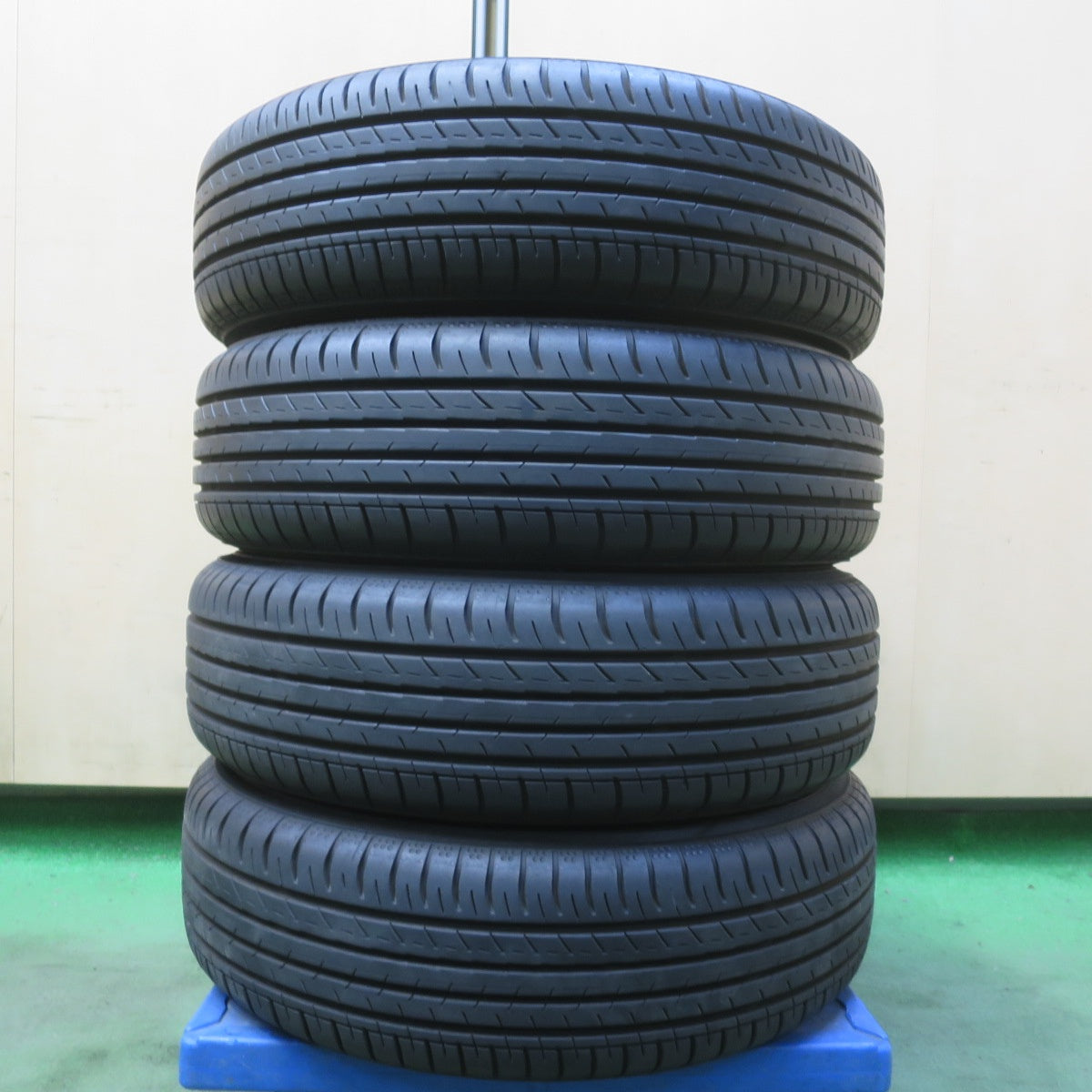 バリ溝！25年！キレイ！9分◎155/65R14 ヨコハマ BluEarth-GT AE51 JOKER ジョーカー ブルーアース 14インチ PCD100/4H◎6083113イノ