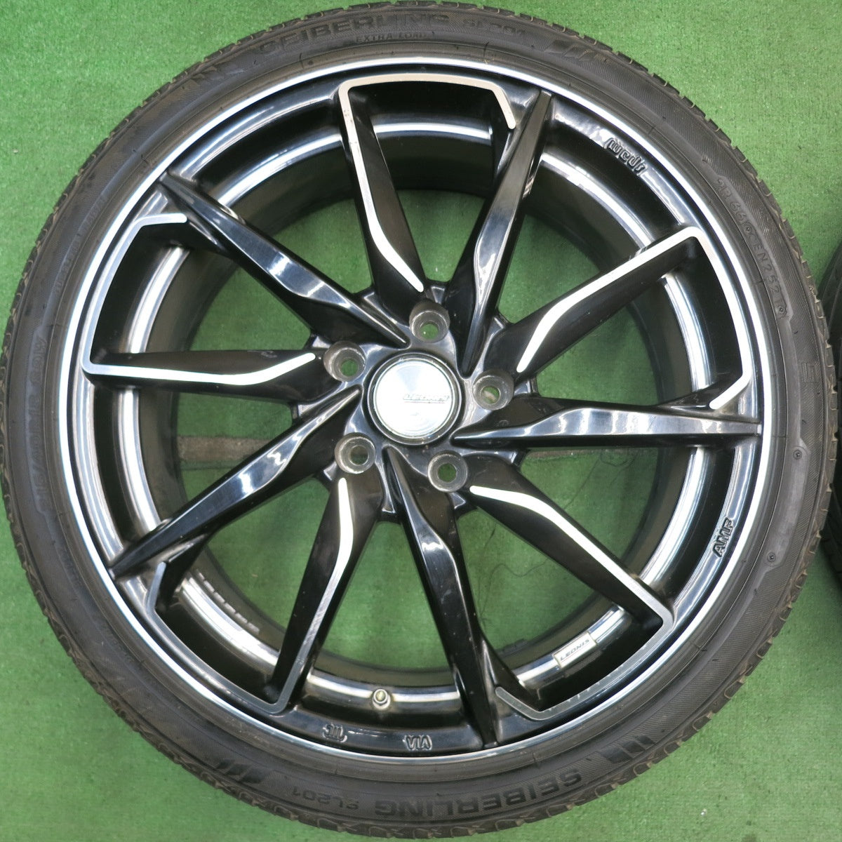 バリ溝！9分★LEONIS GREILA α 215/40R18 セイバーリング SL201 レオニス グレイラ アルファ 18インチ PCD114.3/5H★6052807HAノ