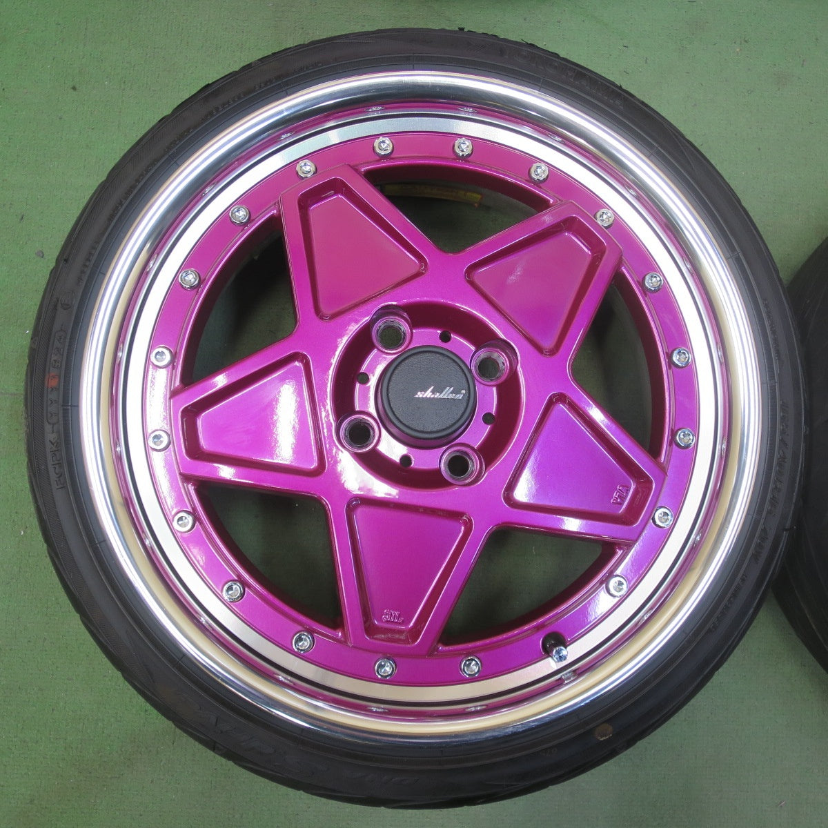 キレイ！24年★shallen オールドスクールスタイル STAR ENKEI 165/40R16 ヨコハマ DNA S.drive シャレン スター エンケイ 16インチ PCD100/4H★6042103イノ