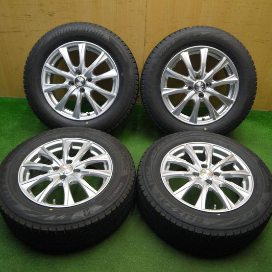 バリ溝！22年！キレイ！ほぼ10分★スタッドレス 195/65R16 ブリヂストン ブリザック VRX2 JOKER ジョーカー 16インチ PCD100/4H★5031206Hス