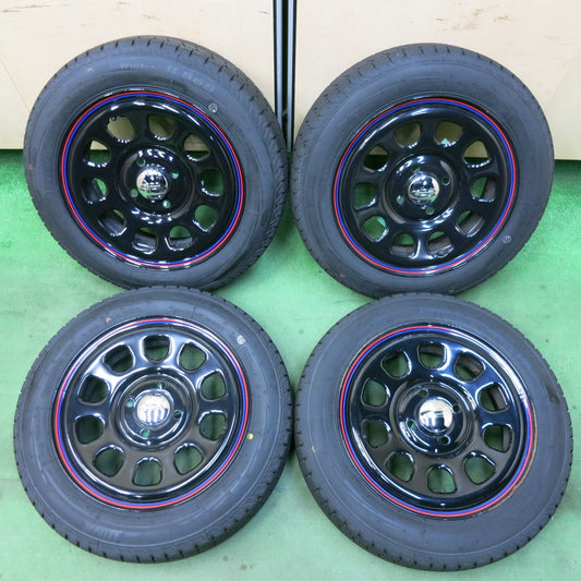 バリ溝！24年！キレイ！ほぼ10分★DAYTONA スタッドレス 155/65R14 アイリンク ウインター IL868 デイトナ 14インチ PCD100/4H★5062604SYス