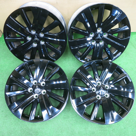 4本価格★三菱 RVR ブラックエディション 純正 ENKEI ホイール 18インチ 18×7J エンケイ PCD114.3/5H★6021803NKホ