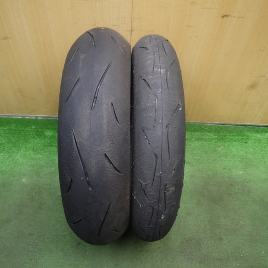前後2本セット★バイク タイヤ 120/600R17 150/60R17 ブリヂストン バトラックス レーシング R10 ダンロップ スポーツマックス α-13 SP レース 17インチ★5092205Hノタ