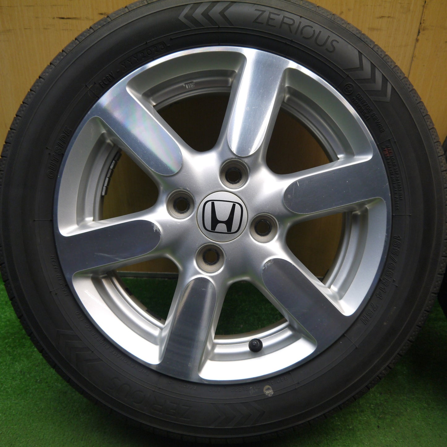 4本価格！23年★ホンダ N-ONE 純正 155/65R14 ゼリオズ ヨコハマ製 ZERIOUS 14インチ Nワン PCD100/4H★5080109Hノ