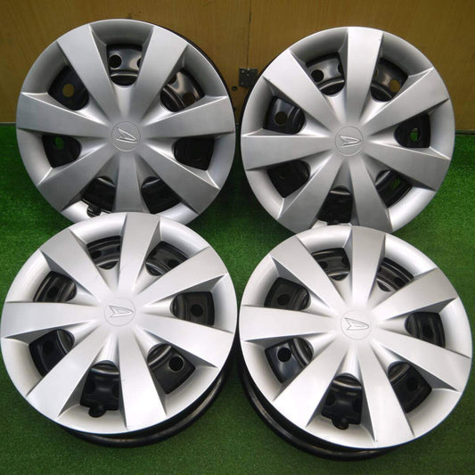 4本価格★ダイハツ ミライース 純正 スチール ホイール 14インチ キャップ カバー 付き 14×4.5J PCD100/4H★4112007Hホ