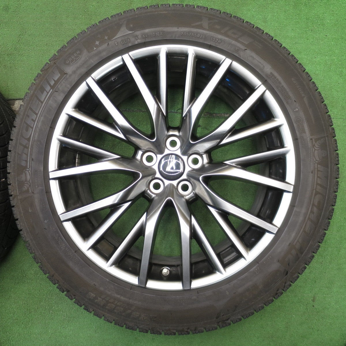 センサー付！バリ溝！キレイ！8.5分★レクサス RX Fスポーツ 純正 235/55R20 スタッドレス ミシュラン X-ICE XI3 20インチ PCD114.3/5H★5060803NJス