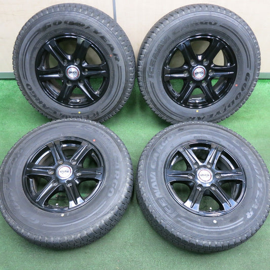 *送料無料* バリ溝！9分★ハイエース 等 195/80R15 スタッドレス グッドイヤー アイスナビ カーゴ D.O.S. SJ-T6 DOS PCD139.7/6H★4042009HAス