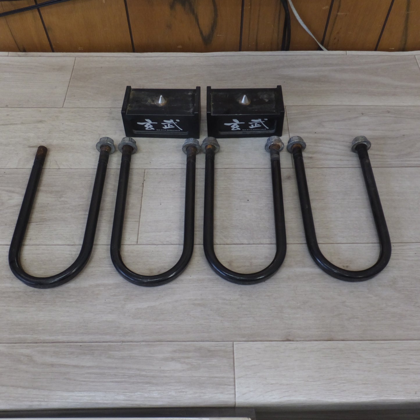 [送料無料] ★玄武 Genb ハイエース	TRH KDH GDH200系 ハイトダウンブロックキット SDB20H 2.0インチ 50ミリ セット★