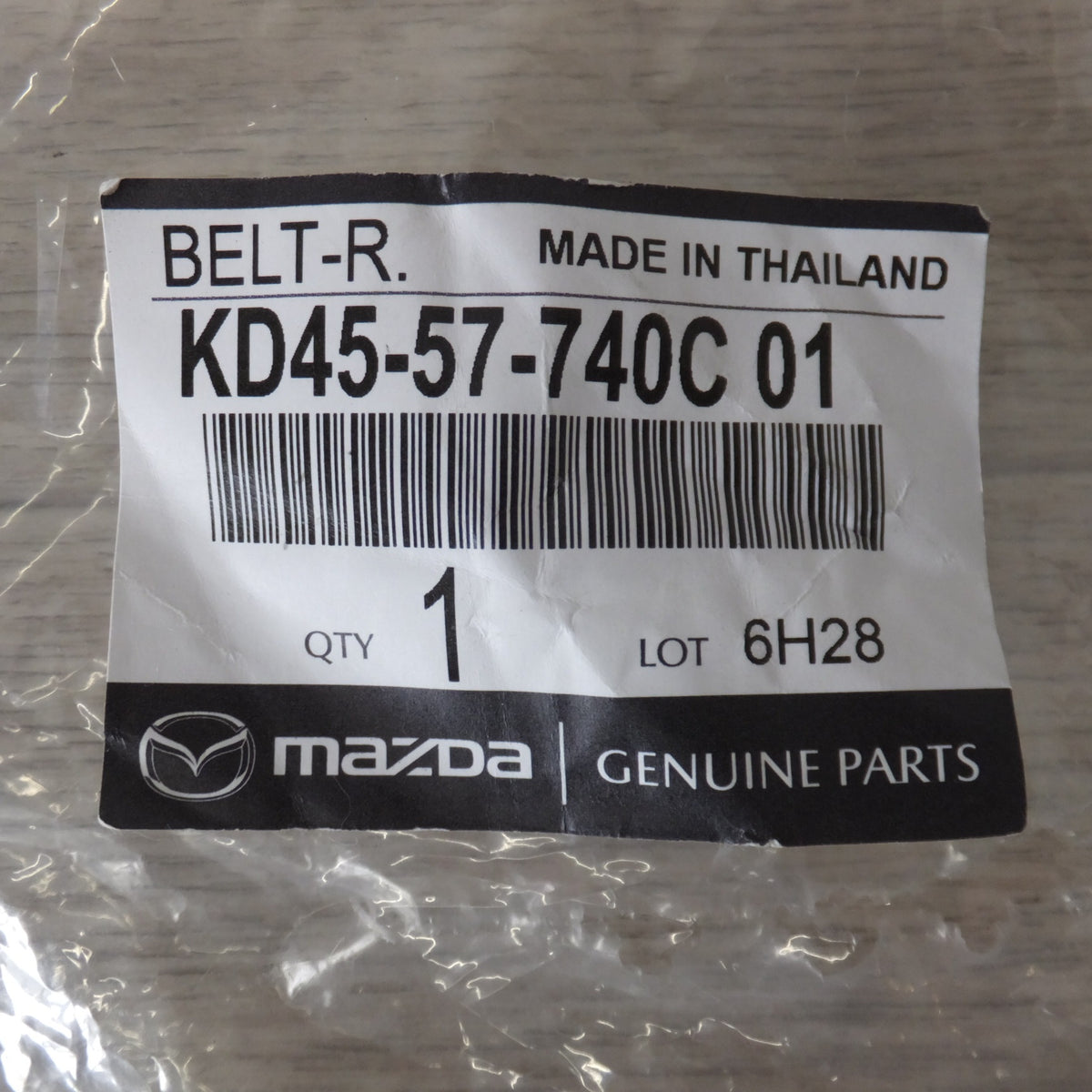 未使用★マツダ MAZDA 純正 リアシートベルト AK11-44 KD45-57-740C 01★