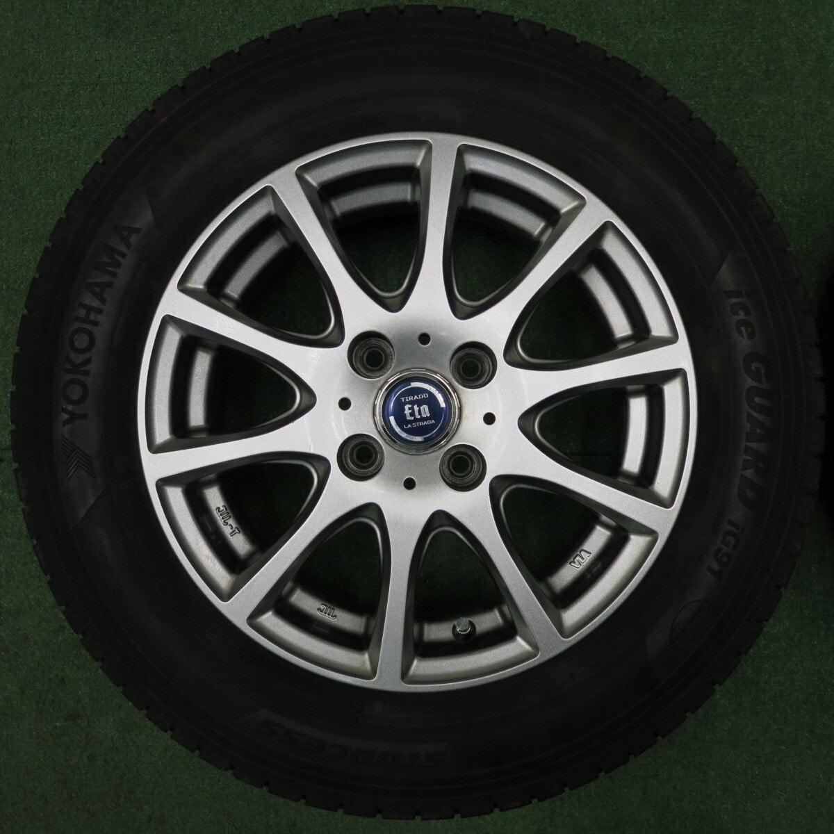 バリ溝！20年！キレイ！8.5分★スタッドレス 155/80R14 88/86N ヨコハマ アイスガード iG91 TIRADO Eta LA STRADA ティラード 14インチ PCD100/4H★4121105NJス