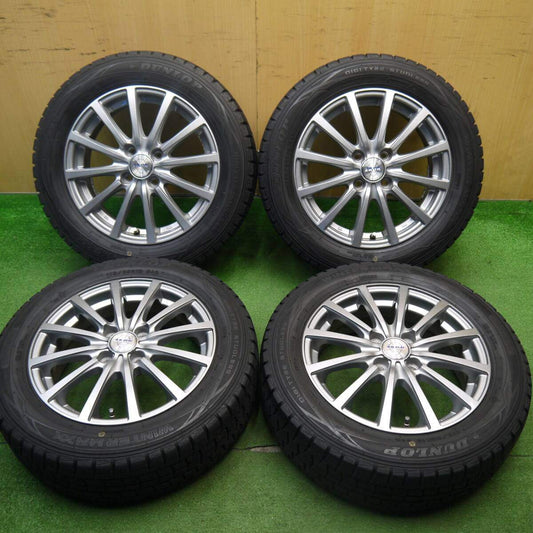 バリ溝！キレイ！9.5分★スタッドレス 175/65R15 ダンロップ ウインターマックス WM01 ZACK JP-112 MONZA ザック 15インチ PCD100/4H★5032809Hス