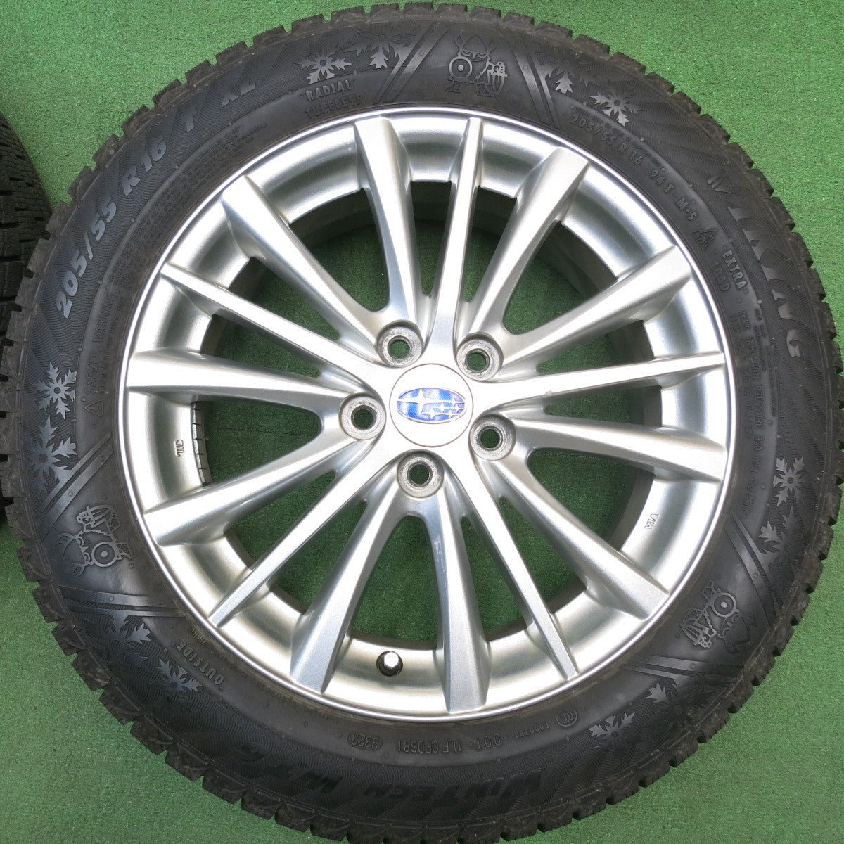 バリ溝！23年！8.5分★スバル インプレッサ 純正 205/55R16 スタッドレス バイキング WINTECH WT6 16インチ PCD100/5H★6020503HAス