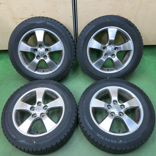 バリ溝！23年！9.5分★トヨタ 30系 エスティマ 純正 205/60R16 スタッドレス ダンロップ ウインターマックス WM02 16インチ PCD114.3/5H★5052812SYス