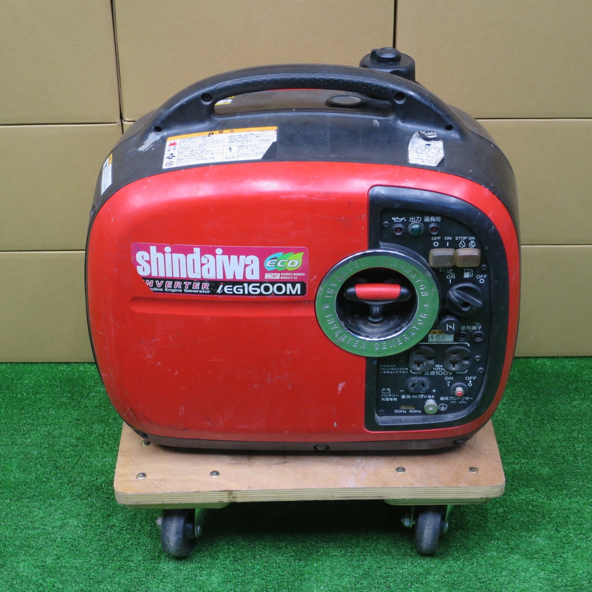 [送料無料] ◆新ダイワ インバータ 発電機 iEG1600M-Y ガソリン エンジン 1.6kVA やまびこ shindaiwa ジャンク◆