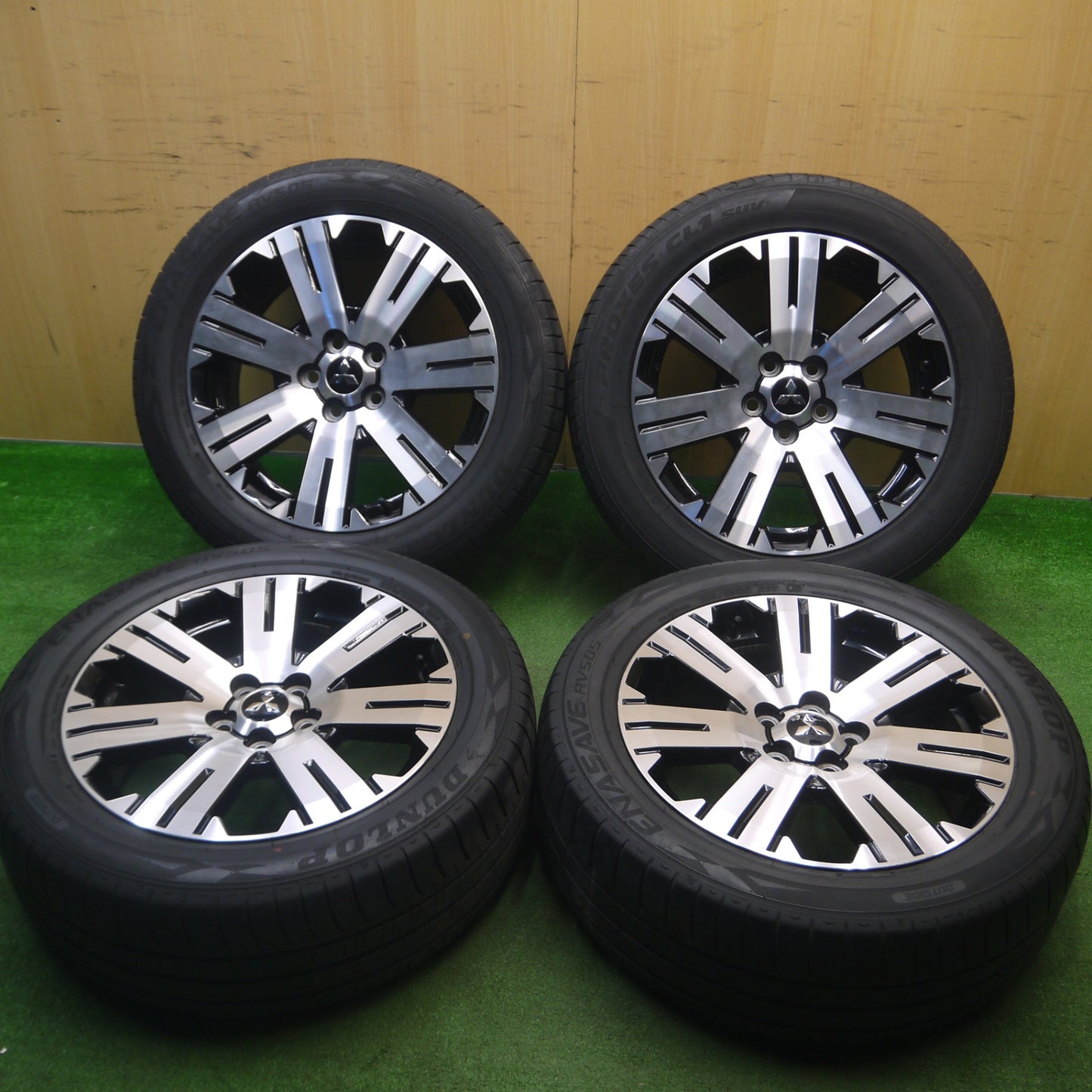 [送料無料] バリ溝！21年！キレイ！9.5分★三菱 デリカ D:5 純正 225/55R18 トーヨー プロクセス CL1 SUV ダンロップ エナセーブ RV505 18インチ PCD114.3/5H★5021403Hノ