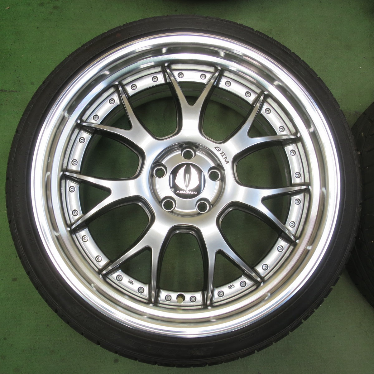 バリ溝！キレイ！9.5分★AIMGAIN G2M-SR 245/35R20 グッドイヤー イーグル LS EXE エイムゲイン 20インチ PCD114.3/5H★6042102イノ