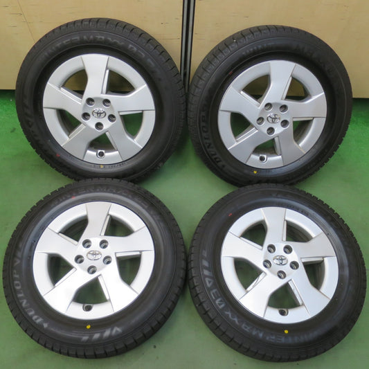 バリ溝！22年！9分★トヨタ 30系 プリウス 純正 195/65R15 スタッドレス ダンロップ ウインターマックス 03 15インチ PCD100/5H★5111202イス