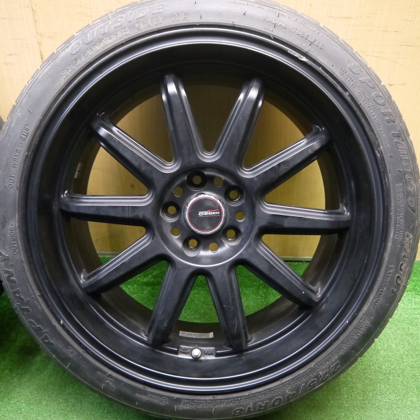 [送料無料] 4本価格★86 BRZ 等 5ZIGEN FIREBALL RR 5次元 225/40R18 アプタニー SPORT macro RA301 18インチ PCD100/5H★5031702Hノ