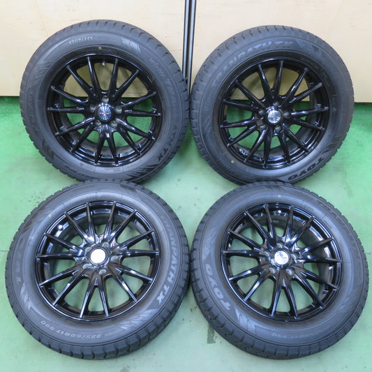 バリ溝！キレイ！9.5分以上★スタッドレス 225/60R17 トーヨー ウインター トランパス TX VELVA SPORT ヴェルヴァ スポーツ 17インチ PCD114.3/5H★6012002イス