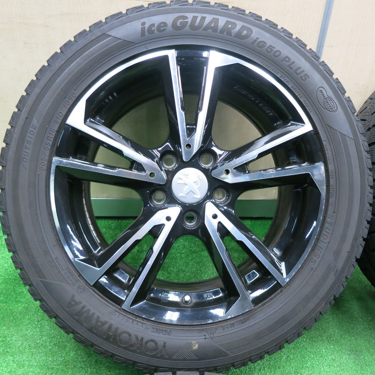 [送料無料] 4本価格★プジョー等 EUROTECH GAYA SOLI 205/55R16 スタッドレス ヨコハマ アイスガード iG50 プラス ユーロテック ガヤ ソリ PCD108/5H★4112603TNス