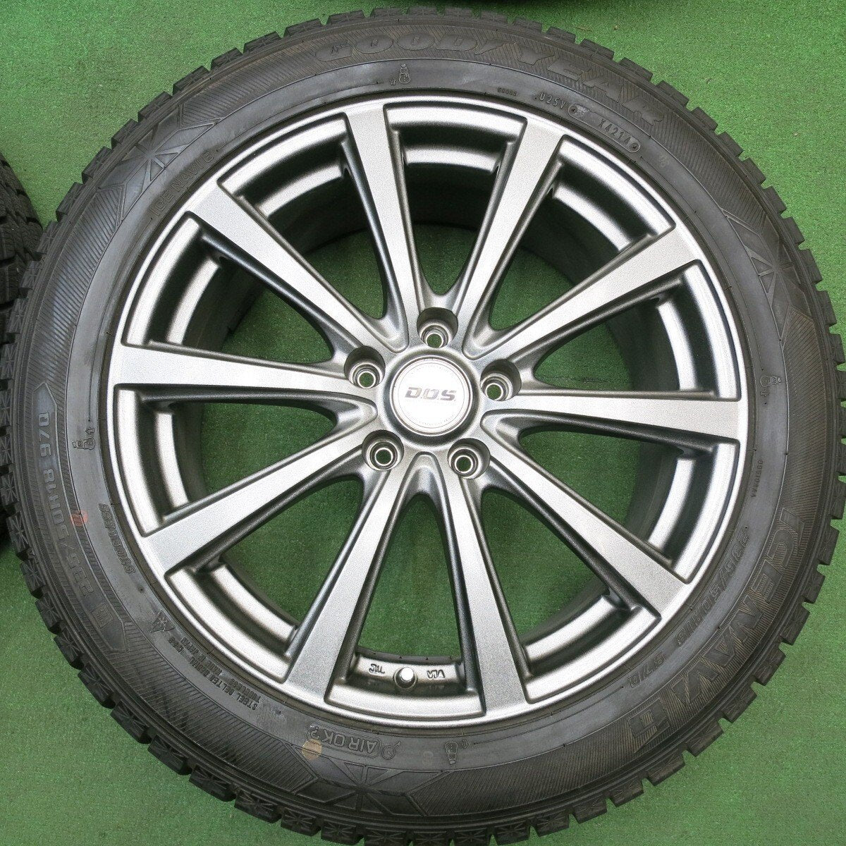 4本価格◎スタッドレス 235/50R18 グッドイヤー アイスナビ6 D.O.S. DOS 社外 アルミ 18インチ PCD114.3/5H◎6012205HAス